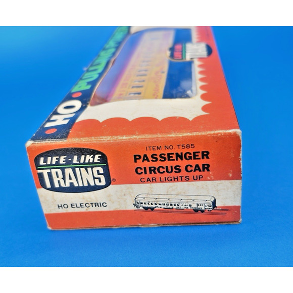 Vintage Life-Like Trains Passenger Circus Car HO Electric, T585, Original Box - Picture 8 of 16